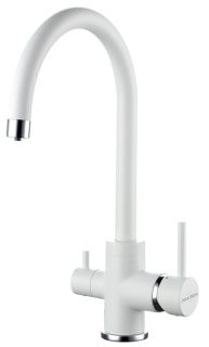 Смеситель для кухни Paulmark Essen Es213211-431 белый матовый